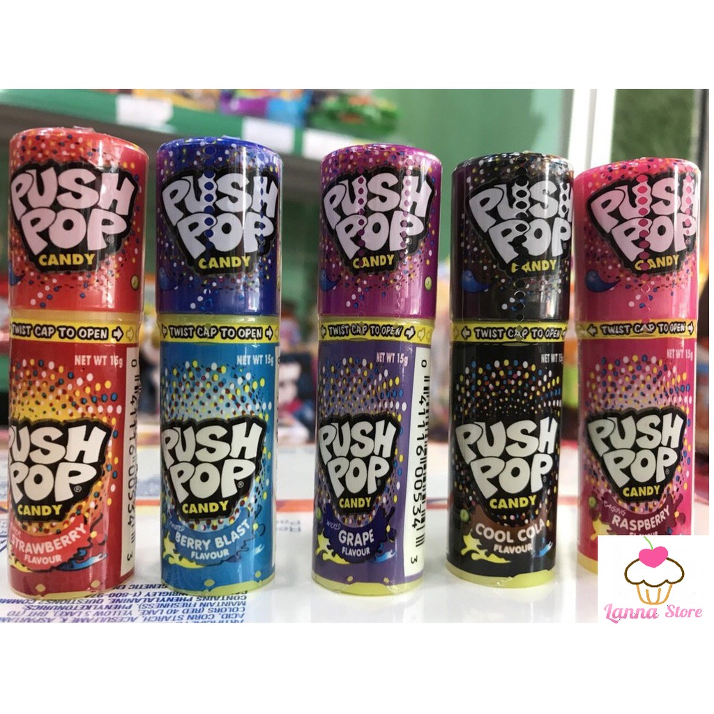 Kẹo son Push Pop loại nhỏ 14g - Mỹ