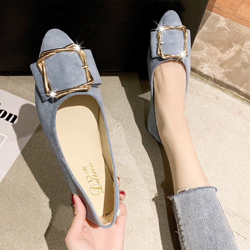 Giày Búp Bê Mũi Tròn Phong Cách Hàn Quốc Thanh Lịch Dành Cho Nữ | BigBuy360 - bigbuy360.vn