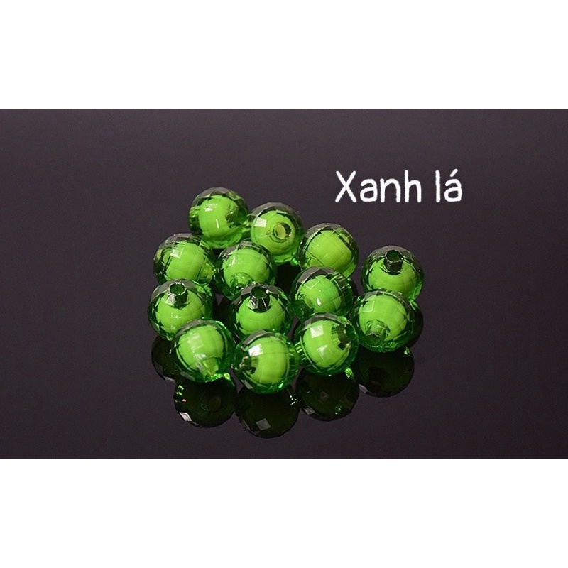 Hạt cườm acrylic 8mm/8ly,hạt làm nhuỵ hoa, rèm,làm hoa trang trí các loại