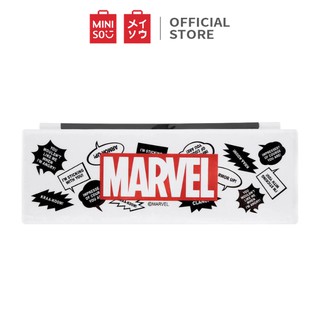 Hộp bút Miniso nhựa in chữ Marvel loại lớn (Giao màu ngẫu nhiên)