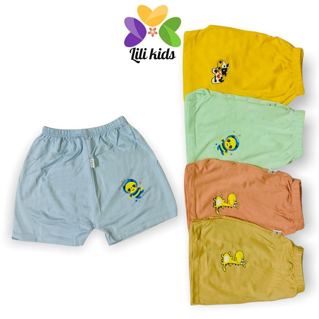 Combo 10c quần đùi cho bé trai bé gái chất thun lạnh mềm mịn thấm hút mồ hôi