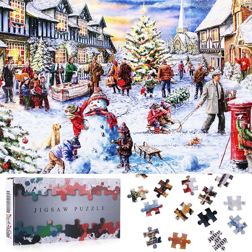 LAYOR1 Bộ Xếp Hình Gồm 1000 Mảnh Ghép 1 Mảnh Chủ Đề Giáng Sinh