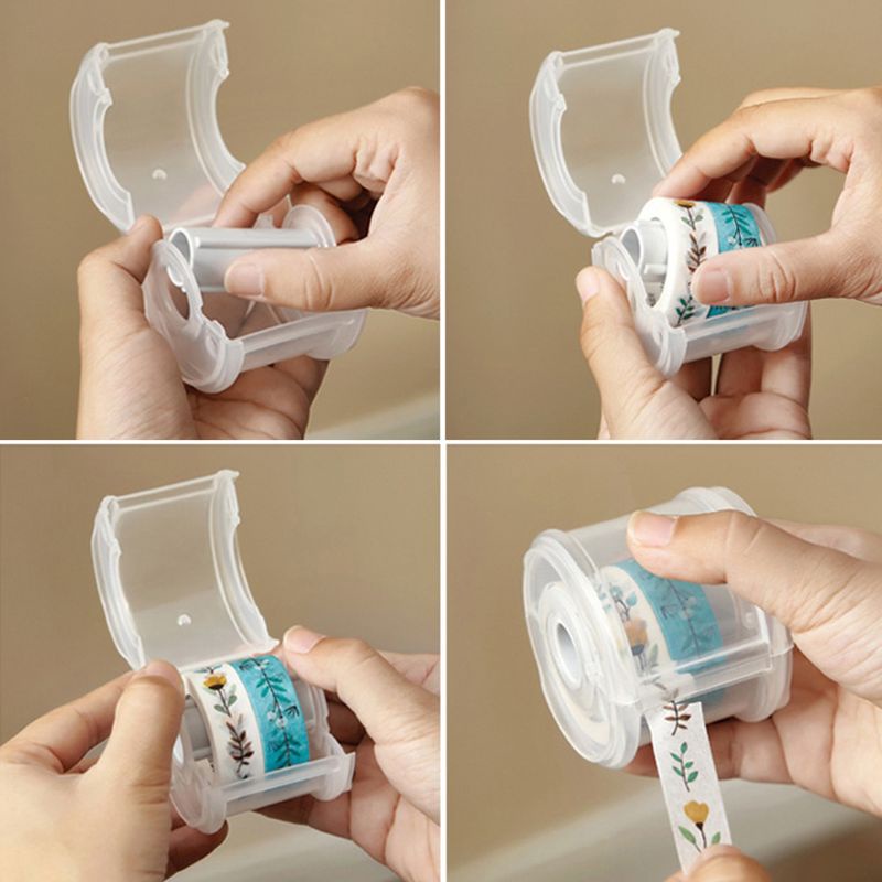 Dụng Cụ Cắt Băng Keo Siêu Đơn Giản Trong Suốt Tiện Dụng Cho Trường Học / Văn