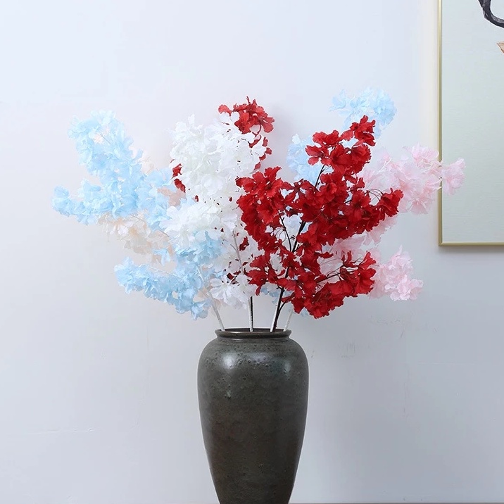 1 Cành Hoa Giả 90cm Trang Trí Nội Thất