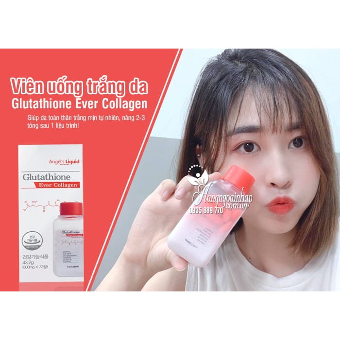 Viên Uống Trắng Da , Cấp nước 7day Angel's Liquid Glutathione Ever Collagen Hàn Quốc - BFN MALL | BigBuy360 - bigbuy360.vn