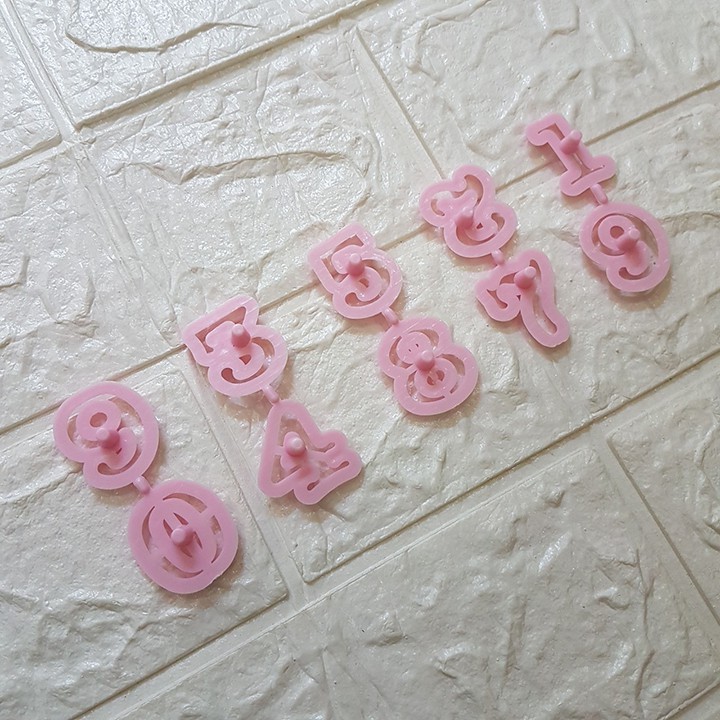 HCM - Bộ khuôn cutter chữ số 0 đến 9 làm bánh quy con số, cắt fondant làm bánh sinh nhật