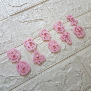 HCM - Bộ khuôn cutter chữ số 0 đến 9 làm bánh quy con số, cắt fondant làm bánh sinh nhật