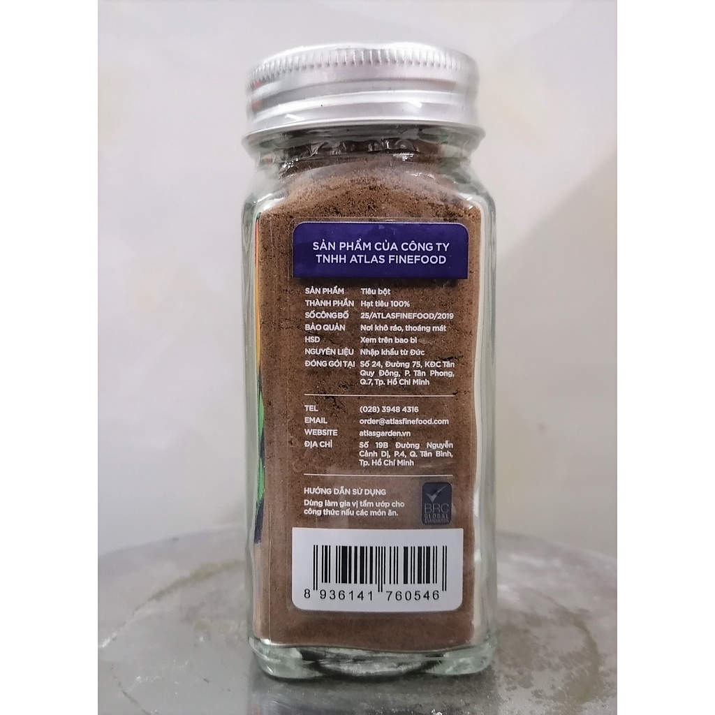 [Lọ nhỏ 59g – ALLSPICES GROUND] BỘT TIÊU JAMAICA [Gernamy] ATLAS (als-hk)