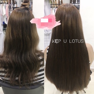 Tóc kẹp nửa đầu chữ U thẳng