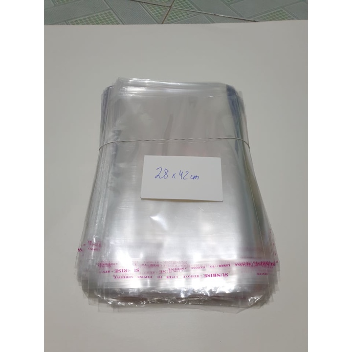200g túi bóng kiếng dán miệng nhiều size
