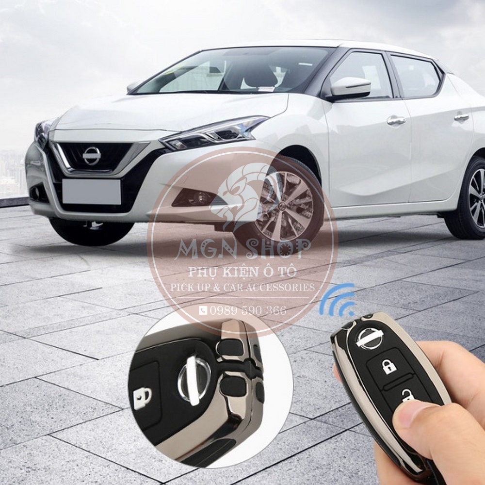 [Ốp chìa khóa] [Nissan Almera] [Nissan Navara] [Nissan X-Trail] [Nissan Terra] hợp kim