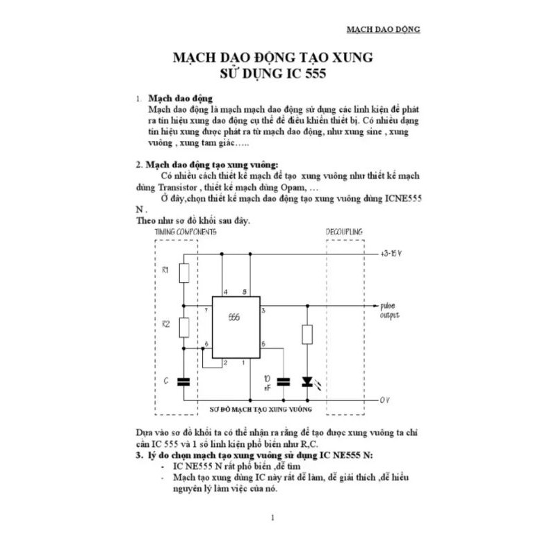 mạch tạo xung pwm 555 | BigBuy360 - bigbuy360.vn