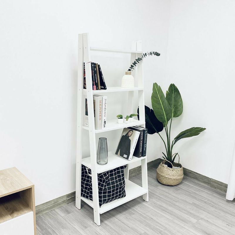 Kệ sách đứng để sàn, kệ đa năng hình thang cao cấp Athena 5 tầng phòng khách- GP114