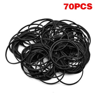 70 black rubber bands