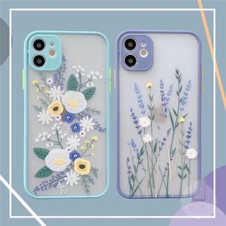Camera Protector Skin Feel Case Xiaomi Redmi 9 9A Note9 Note8 Note9pro Note9s Note8PRO Xiaomi Poco M3 Redmi  poco x3 /x3 nfc 9C/9C NFC Redmi Note7 Fashion Lavender Flowers Shockproof Cover