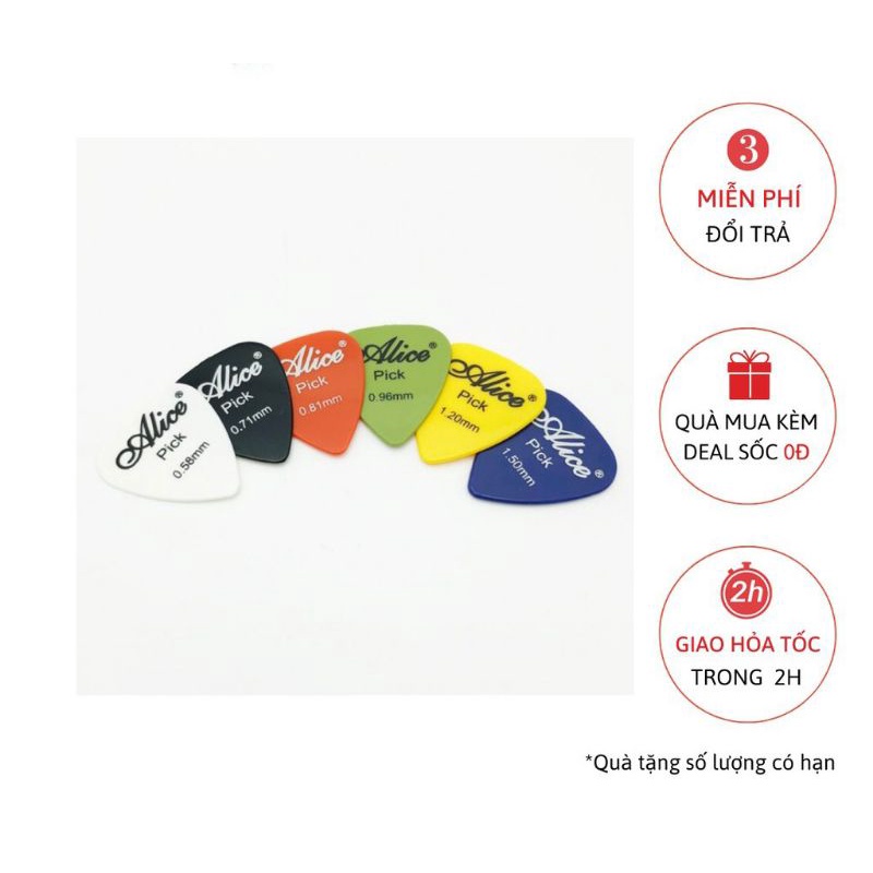 pick gảy đàn guitar Alice  đủ size