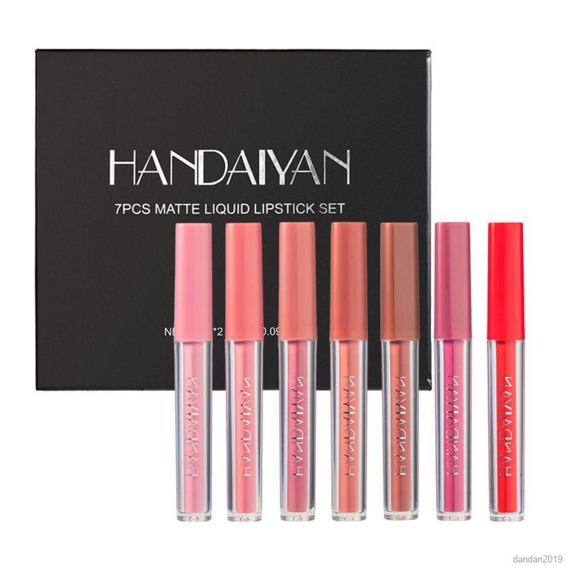 (Hàng Mới Về) Set 7 Son Kem Lì Handaiyan Nhiều Màu Sắc Thời Trang | BigBuy360 - bigbuy360.vn