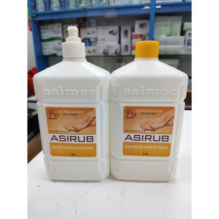 Nước rửa tay khô Asirub chai 1L-Combo 2 chai hàng chính hãng công ty