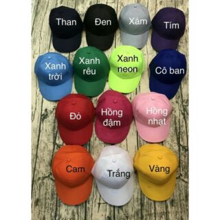 Nón kết trơn cá tính - Mũ lưỡi trai