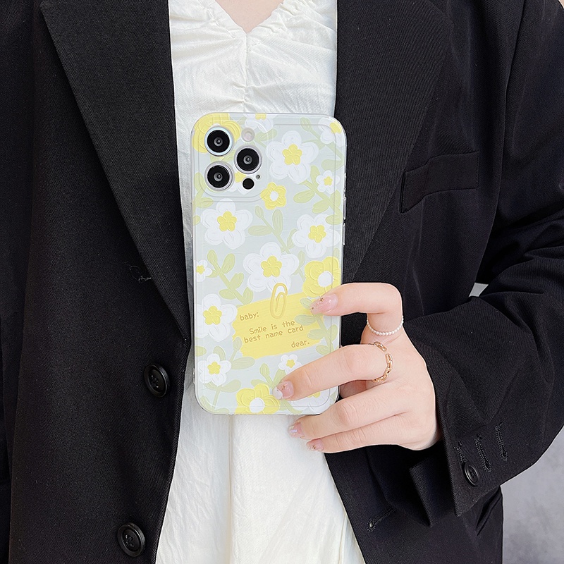 ốp iphone 11 Ốp điện thoại TPU in hình hoa cho iPhone 11 Pro Max X Xr Xs Max 7 8 Plus Se 2020 12 pro max 12 mini 13 pro max 13 mini