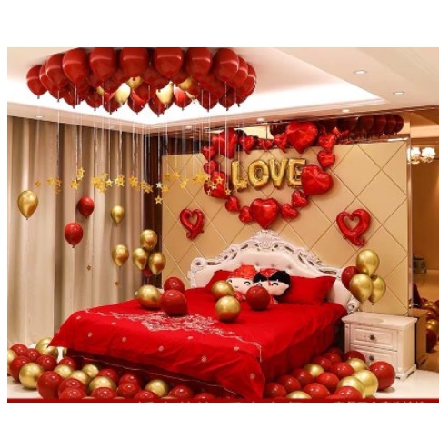 Bộ Bóng Bay Phòng Cưới Đủ Phụ Kiện MM0666
