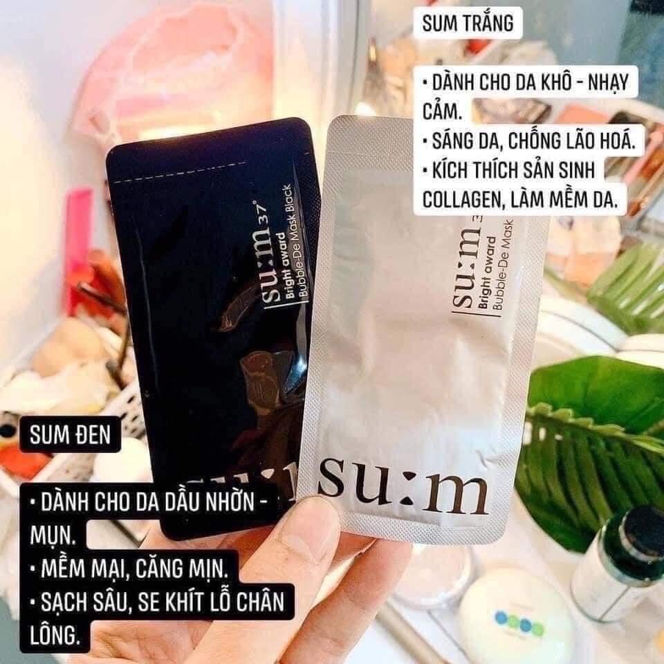 MẶT NẠ SUM SỦI BỌT TRẮNG DA ,THẢI ĐỘC, GIẢM MỤN