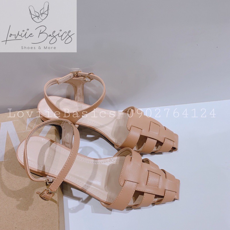 SANDAL NỮ MŨI NHỌN LOVIIE BASICS - GIÀY SANDAL RỌ ĐI BIỂN THỜI TRANG MÙA HÈ S210511