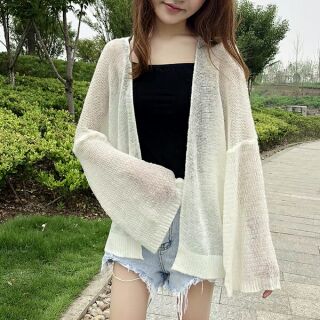 [CÓ SẴN] Áo cardigan len mỏng tay dài