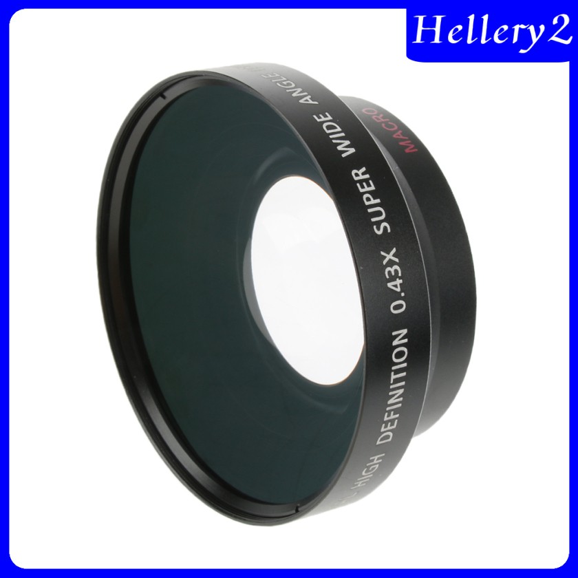 Ống Kính Góc Rộng 62mm 0.43x Cho Máy Ảnh Kĩ Thuật Số Canon Nikon Sony