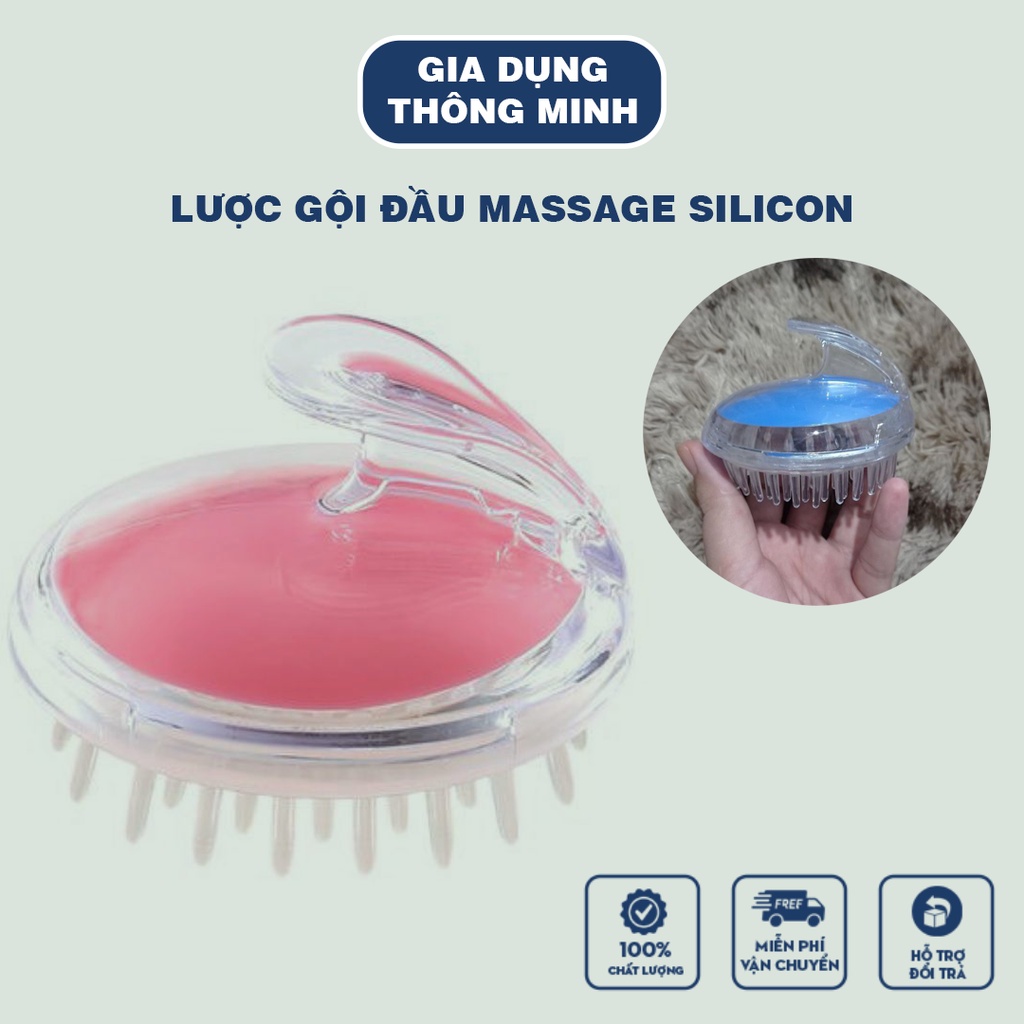 Lược gội đầu Massage Silicon