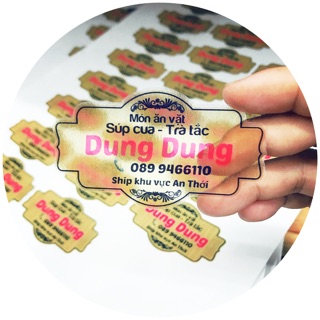 Combo 10t Tem sữa khổ A3 in theo yêu cầu