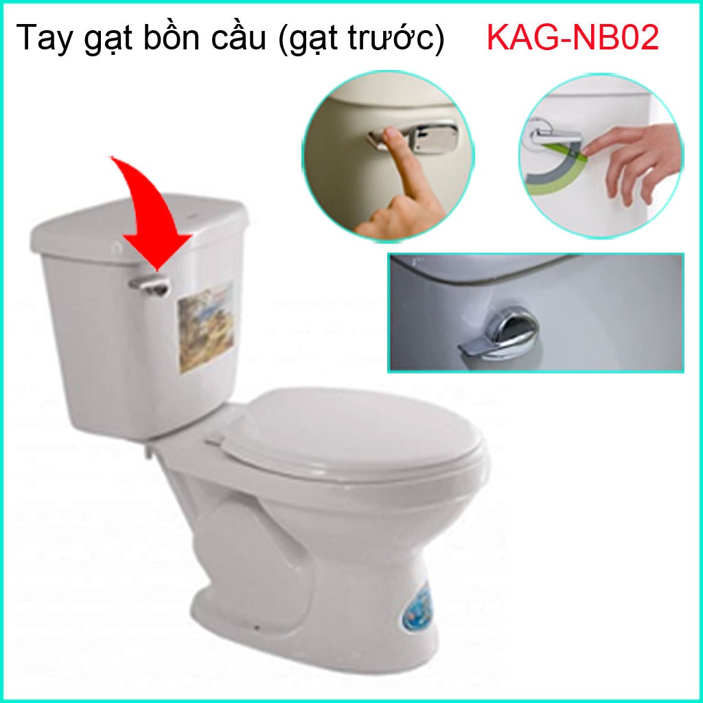 Tay gạt bồn cầu, Tay gạt dùng bàn cầu gạt trước, tay gạt dùng cho bồn cầu gạt phí trước KAG-NB02.