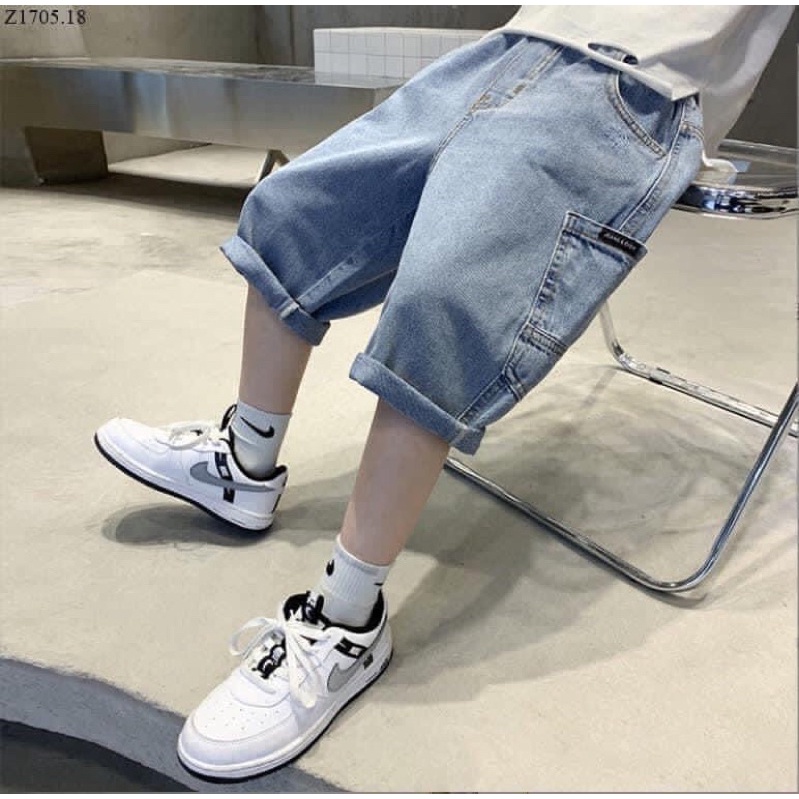 Quần jeans lửng cho bé trai