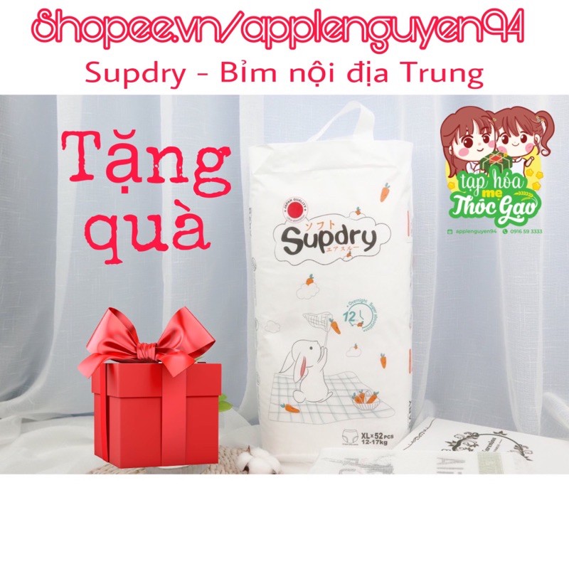 Bỉm Supdry tã dán/ quần M64/L58/XL52/XXL50 nội địa Trung