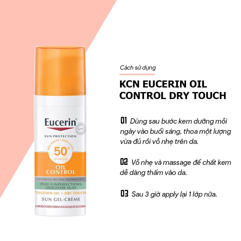 ( AUTH- PHÁP) Kem chống nắng Eucerin Oil Control Dry Touch 50ml