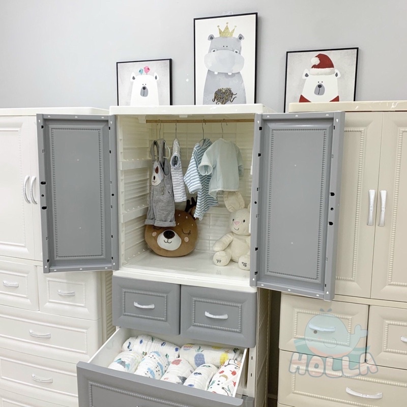 Tủ nhựa holla 5 tầng bền đẹp cho bé