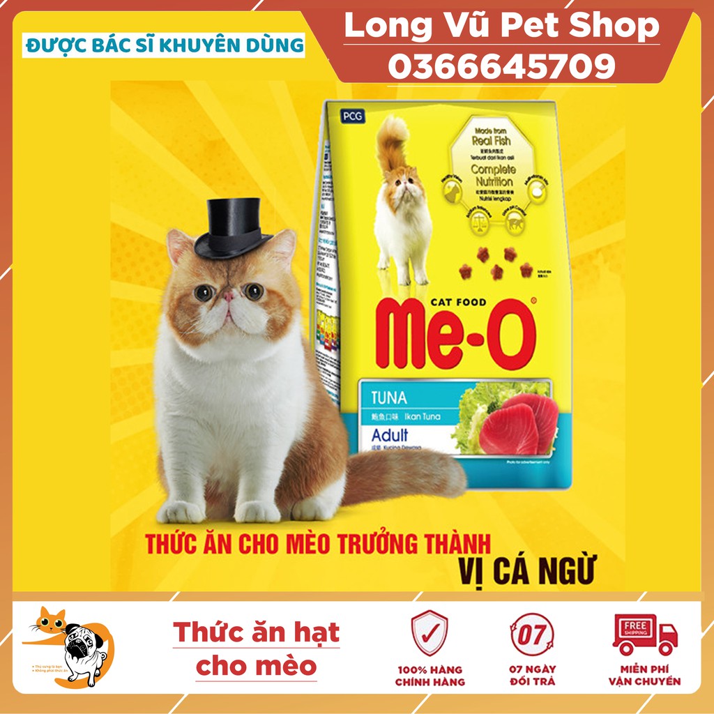Thức Ăn Cho Mèo Hạt Me-O 350g Dành Cho Mèo Trưởng Thành Trên 12 Tháng Tuổi Đủ Vị