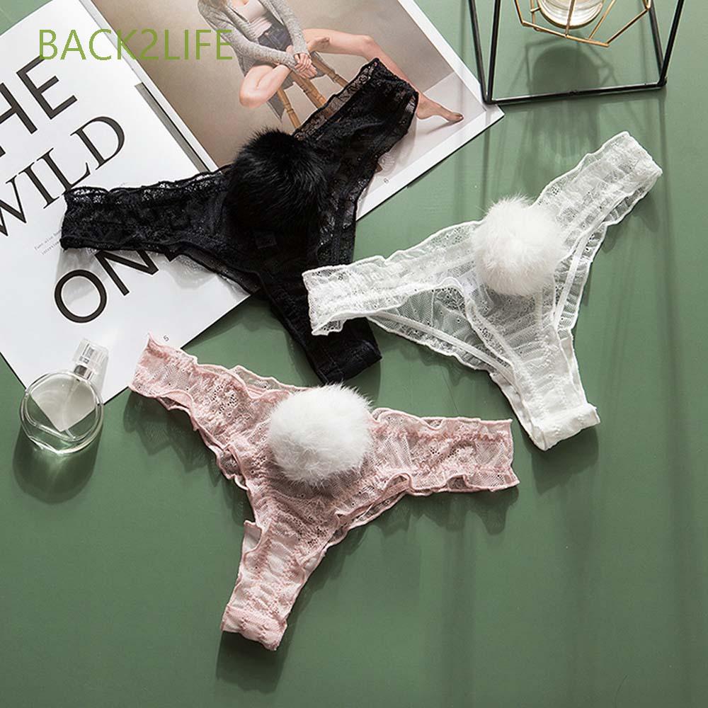 Quần Lót Đuôi Thỏ Lưng Thấp Thoáng Khí