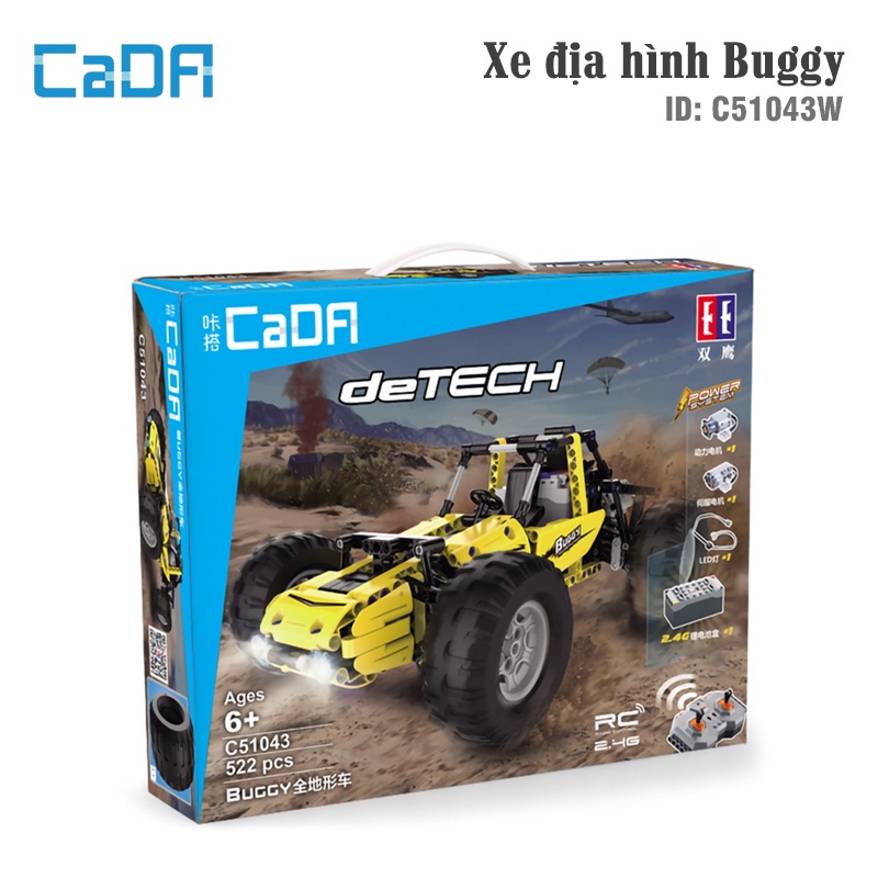 Đồ chơi lắp ráp technic mô hình Xe địa hình Buggy - Cada C51043W có điều khiển từ xa