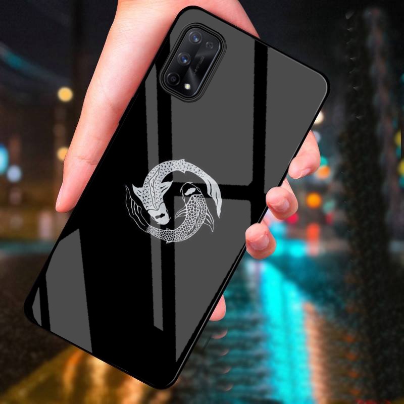 Ốp Lưng REALME Q2/ V5 Mặt Kính Cường Lực Cao Cấp Thiết Kế Riêng