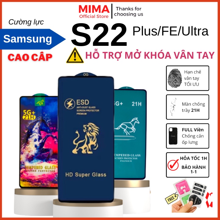 Miếng dán dẻo màn hình Samsung S22 Plus Ultra 5G Full chống xước hỗ trợ vân tay mở khóa [polymer]