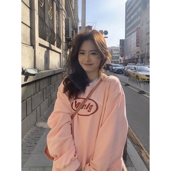 Áo Sweater Tay Dài Nỉ Bông Unisex Mmlg