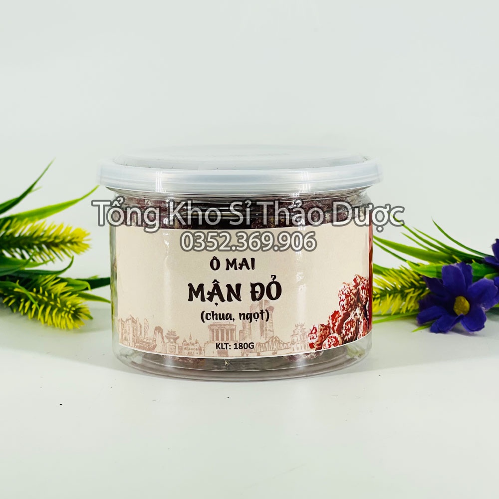 Ô mai mận cơm đỏ, mứt mận sấy dẻo - Hộp 180g