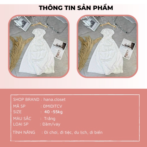 Đầm đi tiệc váy nữ 2 dây buộc vai khoét eo dáng dài chất lụa mềm mại sang trọng phù hợp đi chơi du lịch dạo phố HN0077