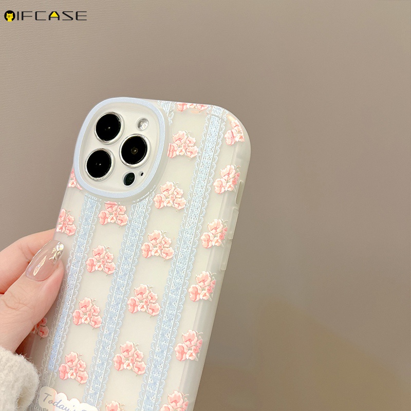 Ốp Điện Thoại Trong Suốt Chống Sốc Họa Tiết Hoa Cho iPhone 13 12 11 Pro Max XS Max XR X 7 8 Plus