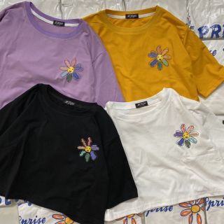Áo thun Croptop tay lỡ Unisex Bông ngũ sắc Croptop