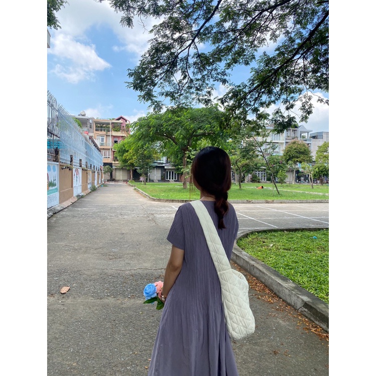 【Ready Stock】Túi Tote Đeo Dưới Cánh Tay Bằng Cotton Họa Tiết Kẻ Sọc Nhiều Màu Sắc Thời Trang Mùa Đông Cho Nữ