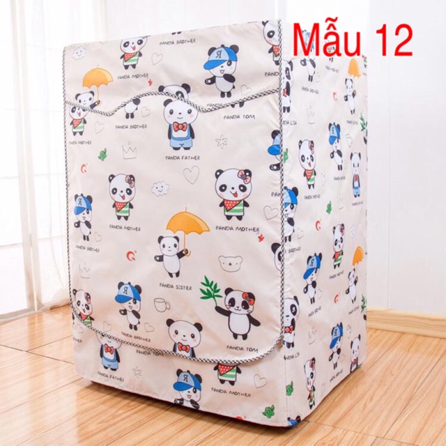 Áo Trùm Máy Giặt Cửa Trước (Ngang) Size 6 Kg -11 Kg, Vải Bạt Cao Cấp Chống Nước Bền Đẹp