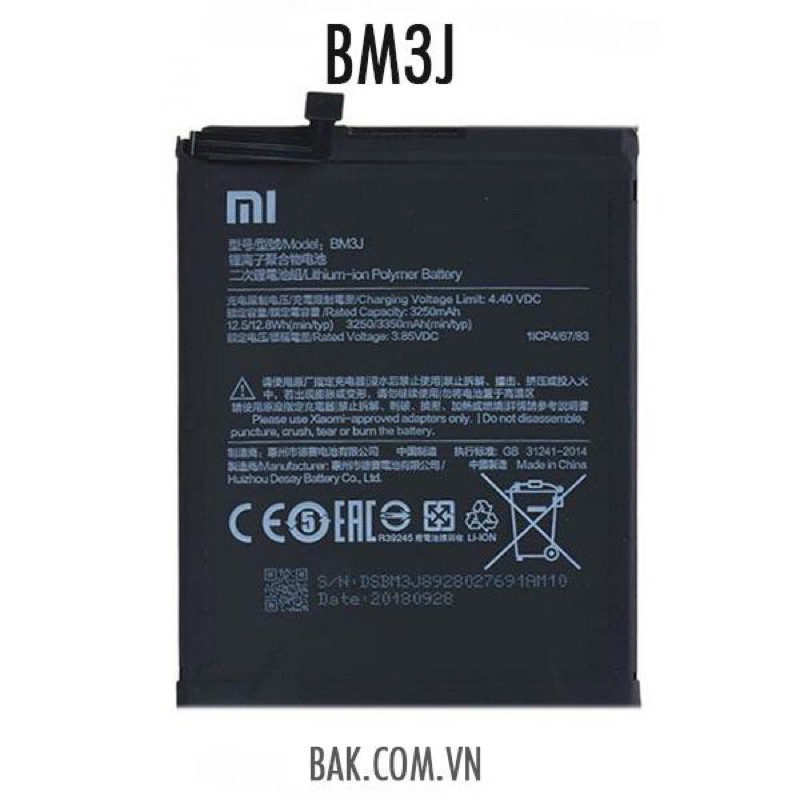 Pin Xiaomi BM3J ( Pin dành cho điện thoại Xiaomi Mi 8 Lite  ) xịn bảo hành 12 tháng