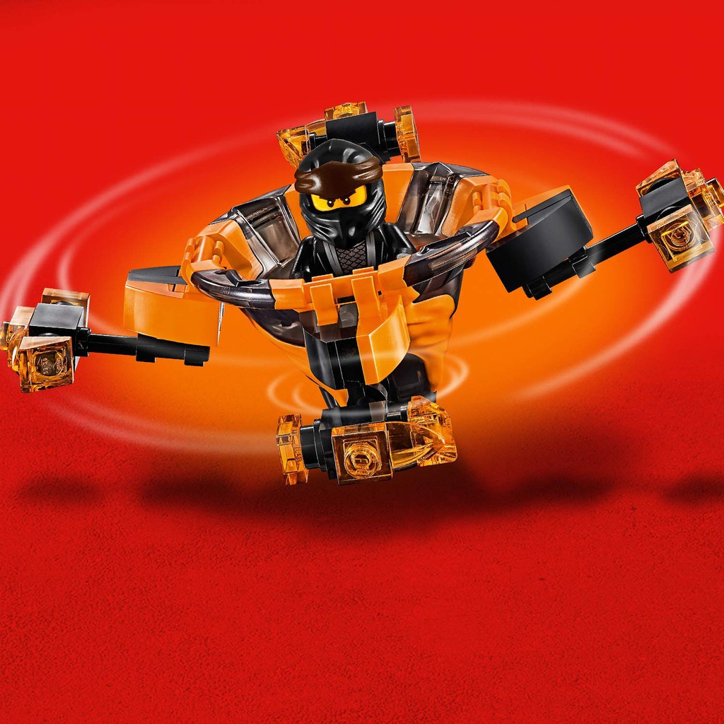 LEGO NINJAGO CHÍNH HÃNG - CON QUAY LỐC XOÁY ĐẤT - NHÂN VẬT COLE VỚI 117 CHI TIẾT.